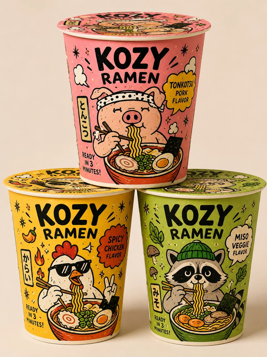 Kozy Ramen illustration by Paul Ikin