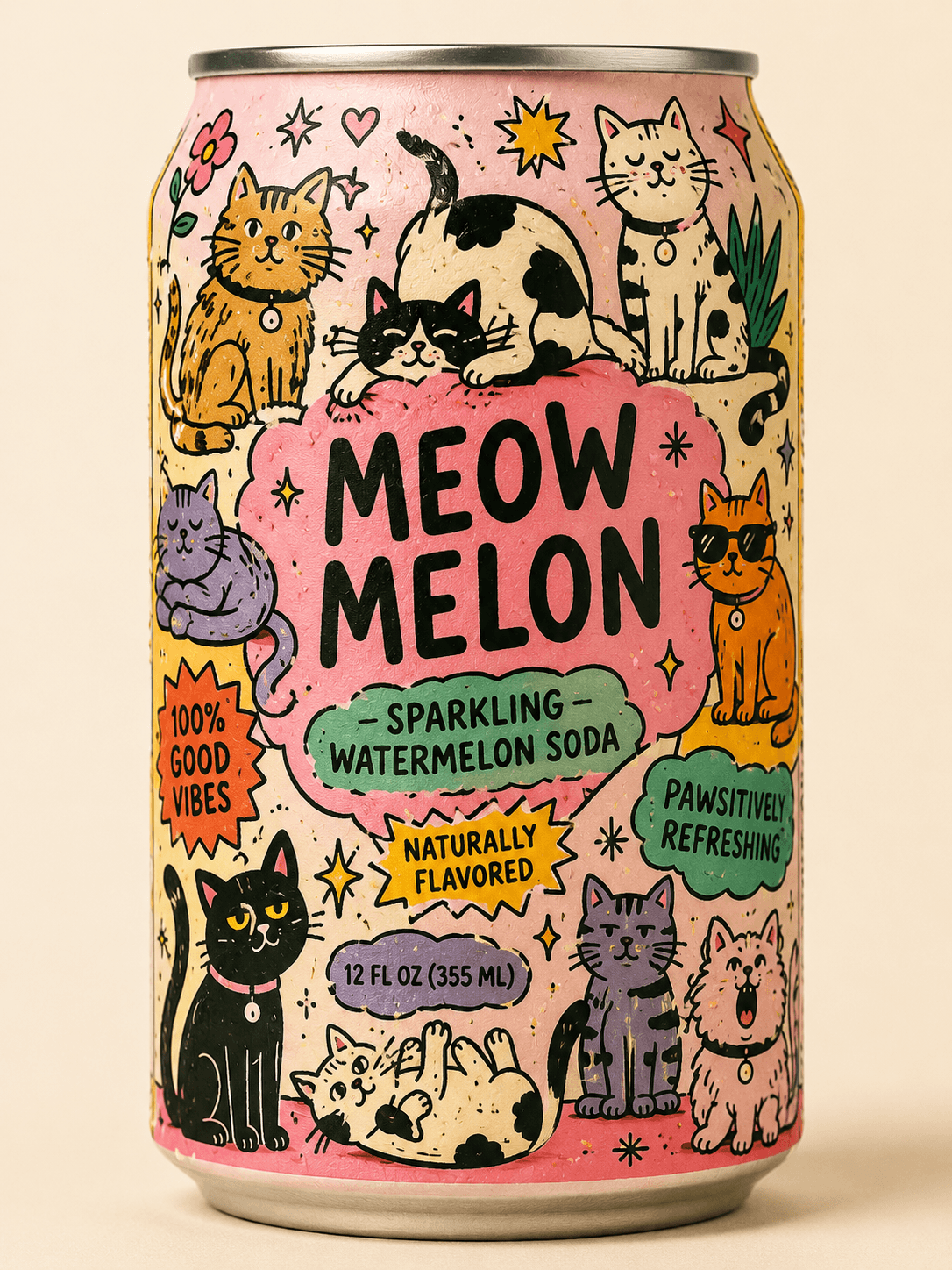 Meow Meow brand illustration by Paul Ikin