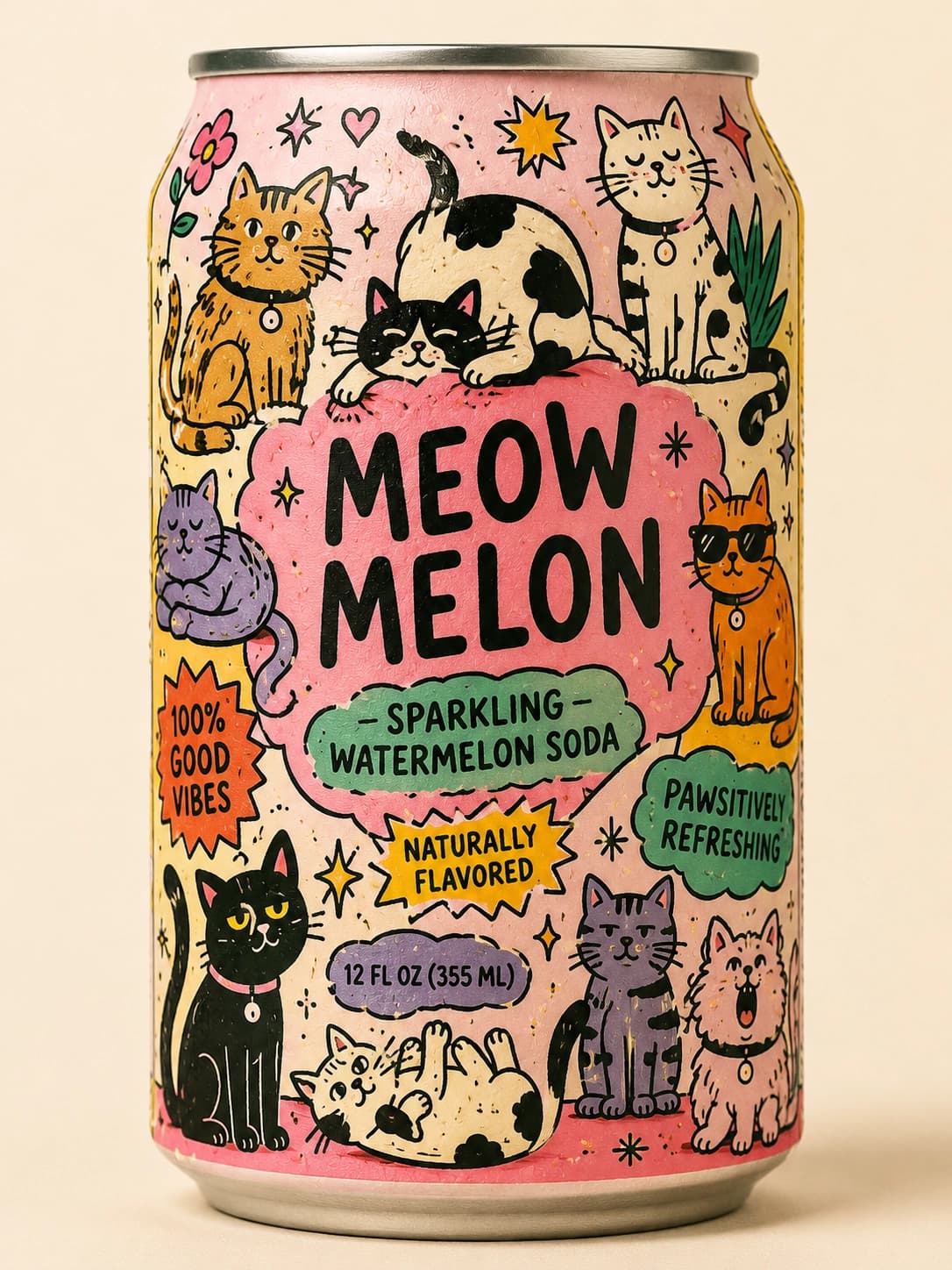 Meow Meow brand illustration by Paul Ikin