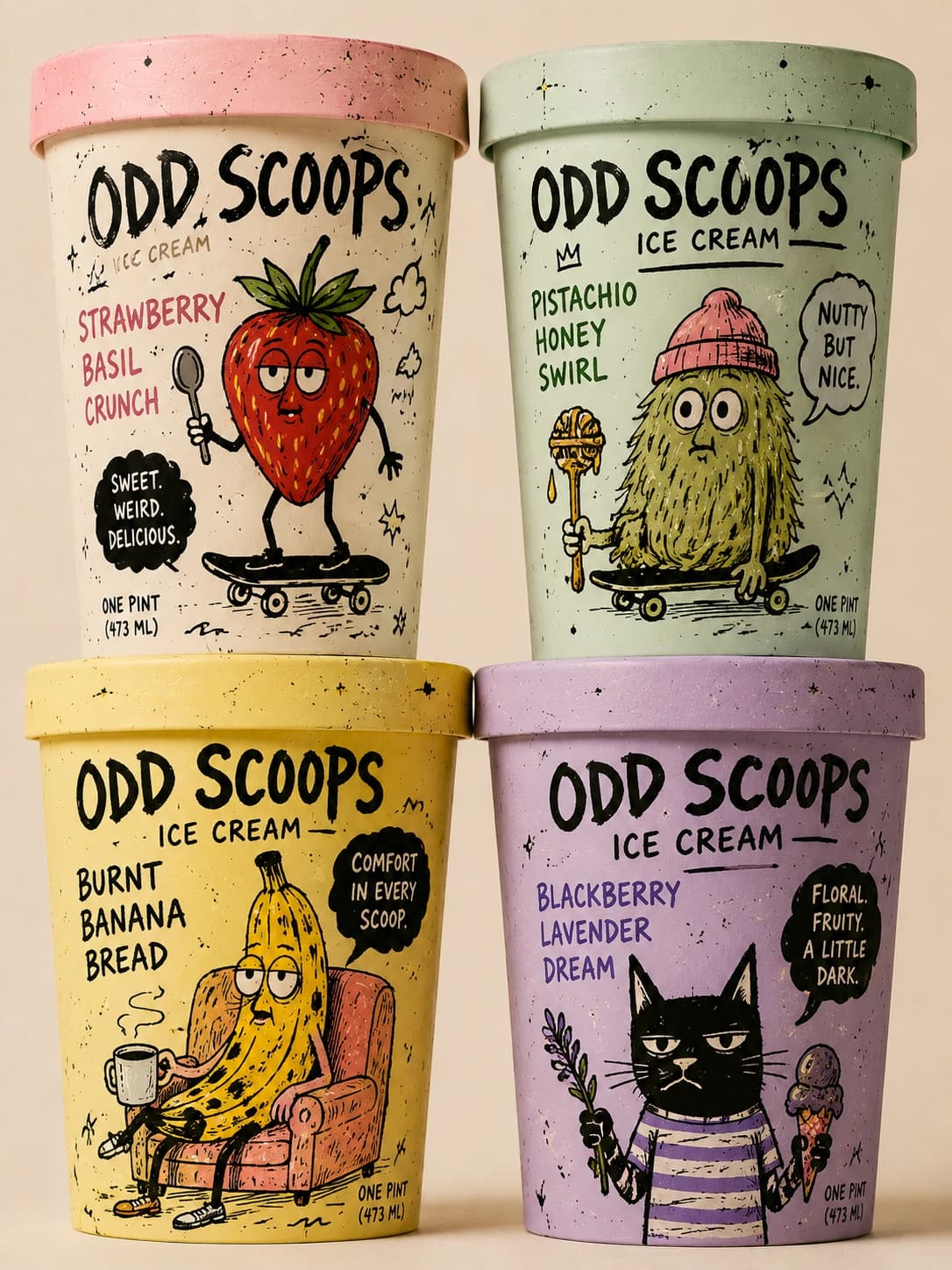 Odd Scoops illustration by Paul Ikin
